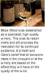 More About Moss Wood Wines