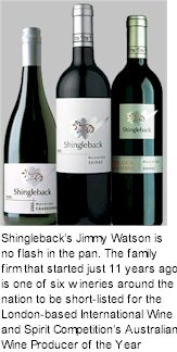 About Shingleback Wines