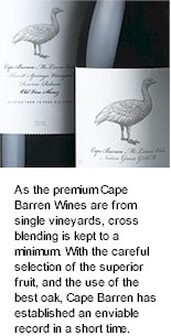 More on the Cape Barren Winery