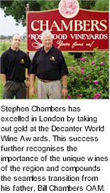 More About Chambers Rosewood Winery